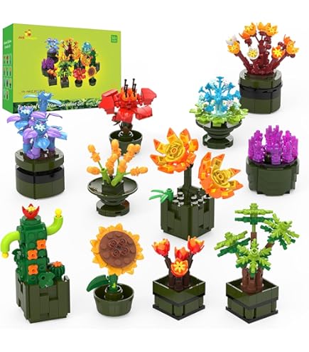 Amazon.co.jp: ピラニア 植物 食人植物 組み立てキット ブロック